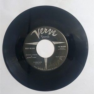 Ricky Nelson 7" 45 Record VERVE 10047 I'm Walking - A Teenager's Romance